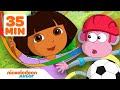 Dora the Explorer | Football et d'autres sports ! ⚽️ | Compilation de 35 minutes | Nickelodeon Jr.