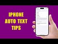 How to Set Up Auto Text on iPhone - Step-by-Step Guide [2025]