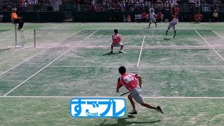 すごプレ・ソフトテニス　国体2012　少年男子　決勝戦　奈良県ー岡山県１　村田・星野ー石井・藤田