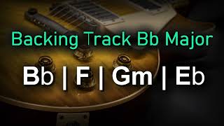 Rock Pop Backing Track Bb Major | 70 BPM | Guitar Backing Track