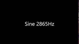 Sine 2865Hz Audio Only