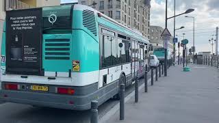 [RATP] DEPART D’UN RENAULT AGORA S A LA GARE DE SAINT DENIS SUR LES NAVETTES DU T1