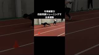 冬季練習③常識！足速くなりたいならまず全身使えた方がいいよねトレーニング