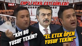 CHP'li Vekil Meclis Kürsüsünden Yusuf Tekin Dosyasını Öyle Bir Açtı Ki..