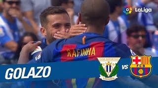 Golazo de Rafinha (0-5) CD Leganés vs FC Barcelona