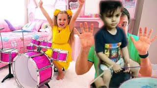 Dikshu Pretend Play with Musical Instrument Toys for Kids & Sing Nursery Rhymes