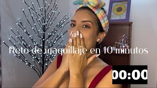 Reto de maquillaje en 10 minutos!! (Sale mal) 😅 + sorpresa 😁