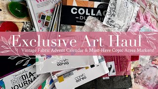 Exclusive Art Haul: Vintage Fabric Advent Calendar & Must Have Copic Acrea Markers!