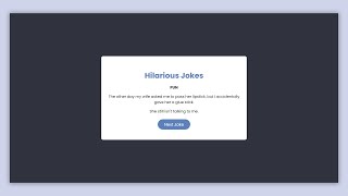 Random Joke Generator | Vanilla JS Project