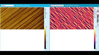 Topography (AFM) and Magnetic properties (MFM) correlative measurement of a HDD unit sample