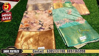 Madina|| ఆషాడం ఆఫర్స్ 5days offers🎉 Single set courier avl No extra gst safa textiles