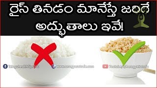 రైస్ తినడం మానేస్తే జరిగే అద్భుతాలు ఇవే What Happens if You Stop Eating Rice