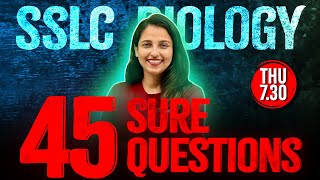 SSLC Biology Public Exam | 45 Sure Questions | Exam Winner SSLC
