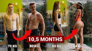 COUPLE BODY TRANSFORMATION (Vegan) After Traveling The World For 18 Months