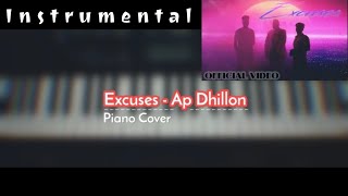 Excuses - Ap Dhillon Instrumental | Piano Cover | Gurinder Gill | Cover