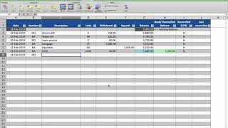 Checkbook Register with Reconciliation