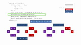 Merge Sort 4 – Towards an Implementation (Recursive Function)