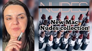 New Mac Cosmetics Nudes collection 2025/ lip swatches