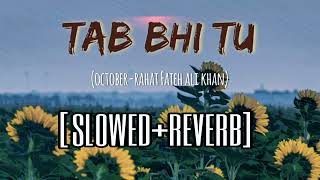 Tab Bhi Tu Mere Sang Rahna | Slowed+Reverb | October | Rahat Fateh Ali Khan