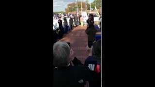 Red Helmet Ride Wreath Laying at the NFFF Memorial