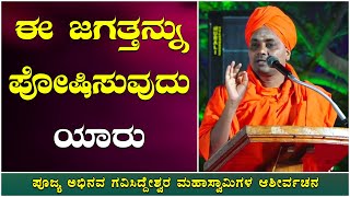 Shri Abhinava Gavisiddeswara Swamiji Speech : ಈ ಜಗತ್ತನ್ನು ಪೋಷಿಸುವುದು ಯಾರು