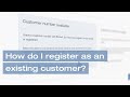 How do I register as an existing customer for Bürkert Online Services?