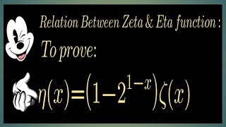 Dirichlet eta or Alternative Zeta function | #zeta  #calculus #integration #advanceintegration