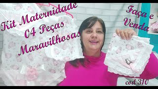 DIY Lucre muito, Kit Manta Saída de Maternidade - Atelie by Vickchick - cod 310