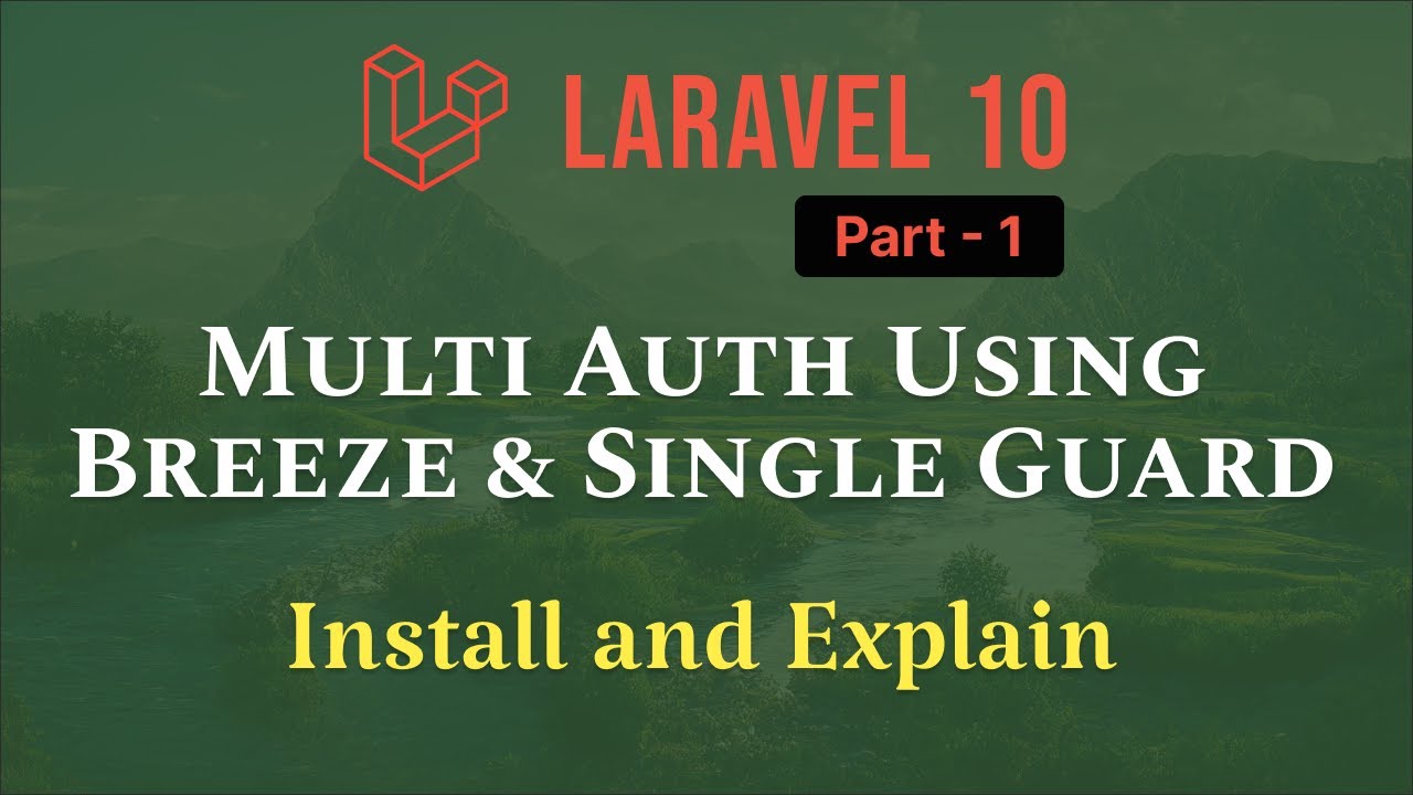 Laravel 10 - Multi Authentication With Breeze And Single Guard [Part 1 ...