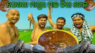 ପୋଖୋରୀ ମାଗୁର ମାଛ ଝୋଳ || Cat Fish Curry || Magura machha jhola  || Cat Fish Recipe Cooking in Village