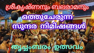 ശ്രീകൃഷ്ണനും ബലരാമനും ഒത്തുചേരുന്ന സുന്ദര നിമിഷങ്ങൾ l തൃച്ചംബരം ഉത്സവം