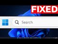 How To Fix Windows 11 Search Bar Not Working  - Full Guide