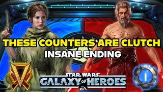 These Counters are Clutch! Absolute Crazy Ending! - Kyber 1 Grand Arena | SWGOH