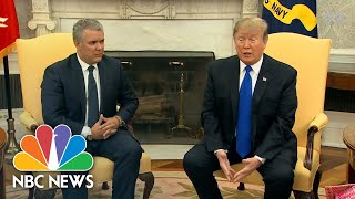 President Donald Trump Slams Venezuela's Refusal Of Food, Humanitarian Aid | NBC News