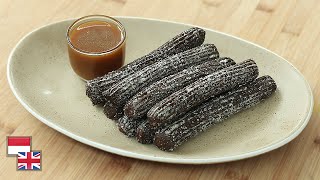 100% Sukses! Resep CHOCOLATE CHURROS Dengan Saus Karamel Favorit Anak & Suami.