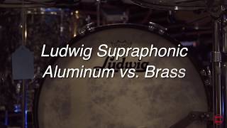 Ludwig 1960s Supraphonic ALUMINUM vs. BRASS Comparison - Coalition Drum Shop