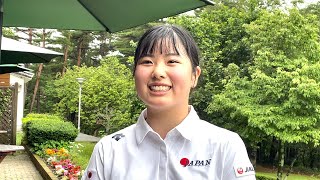 逆転優勝の尾関彩美悠（おぜきあみゆ・作陽高等学校3年 ）「自信になりました。プロテスト1発合格で将来の夢『賞金女王』を目指したい」【日本女子アマ21】