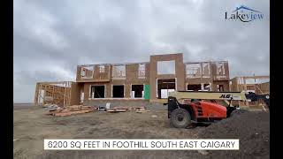 NEW PROJECT 6200 SQ Feet In Foothill South East Calgary 9 Bedroom House 7 Bathroom 6 Car Garage