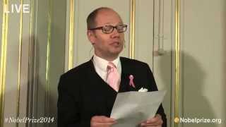 Live: Announcement of the Nobel Prize in Literature 2014