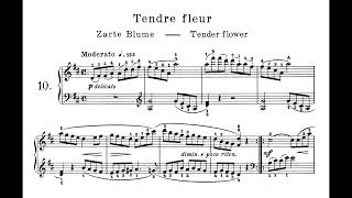 Burgmüller Op.100 No.10 Tender Flower - 25 easy and progressive studies for piano