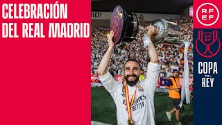 El Real Madrid celebra el título de la Copa del Rey en Sevilla
