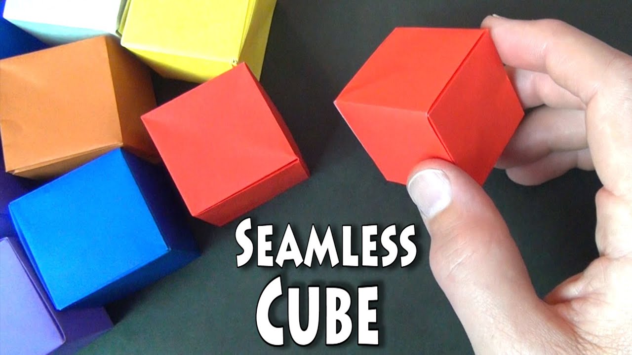 Origami Seamless Cube - YouTube