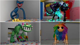 CatNap, Huggy Wuggy, Yarnaby, \u0026 Pianosaurus Poppy Playtime Boss Chases | Garry's Mod