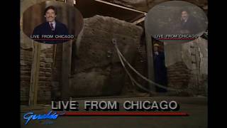 1986. The Mystery of Al Capone's Vault, excavation of a hidden chamber