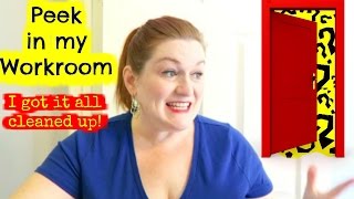 It's Organized!  Peek Inside My Crazy, Messy Workroom Vlog - Restructuring My Business Model