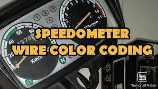 SPEEDOMETER WIRE COLOR CODING