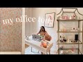 My Office Tour | empty tour to finish & how I decorated a small nyc studio