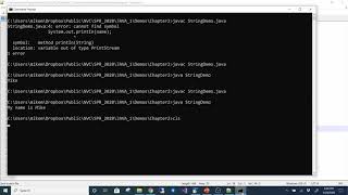 Java 1, Spring 2020 - Chapter 2 Part 1