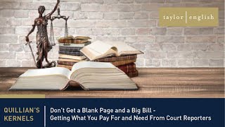 Litigation Fundamentals | Don’t Get a Blank Page and a Big Bill