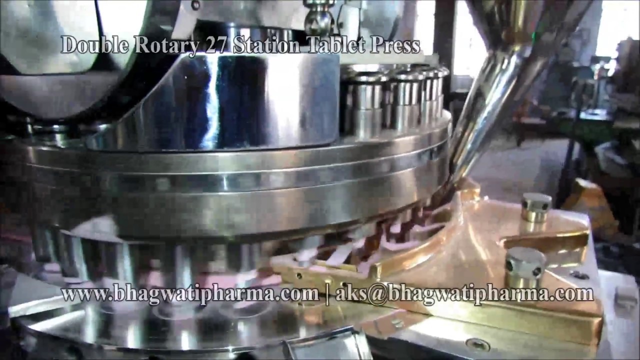 Double Rotary Tablet Press Machine - 27 Station, 37 ,45, 55, 61 Station ...